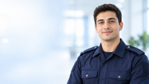 Genç polis meslek rehberi portresi